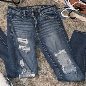 American eagle outfitters size 6 skinny jeans super stretch x
